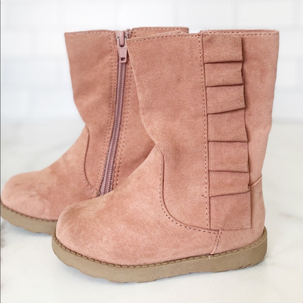 Toddler Girls Reva Ruffle Boot - Cat & Jack Pink